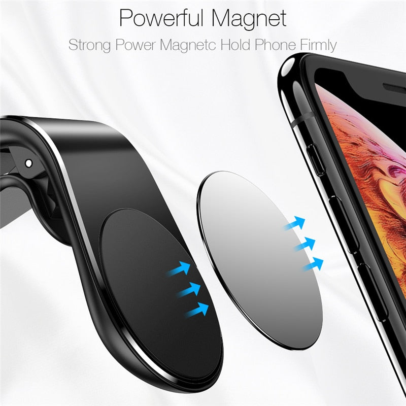 Supporto magnetico per auto per iPhone, smartphone e tablet