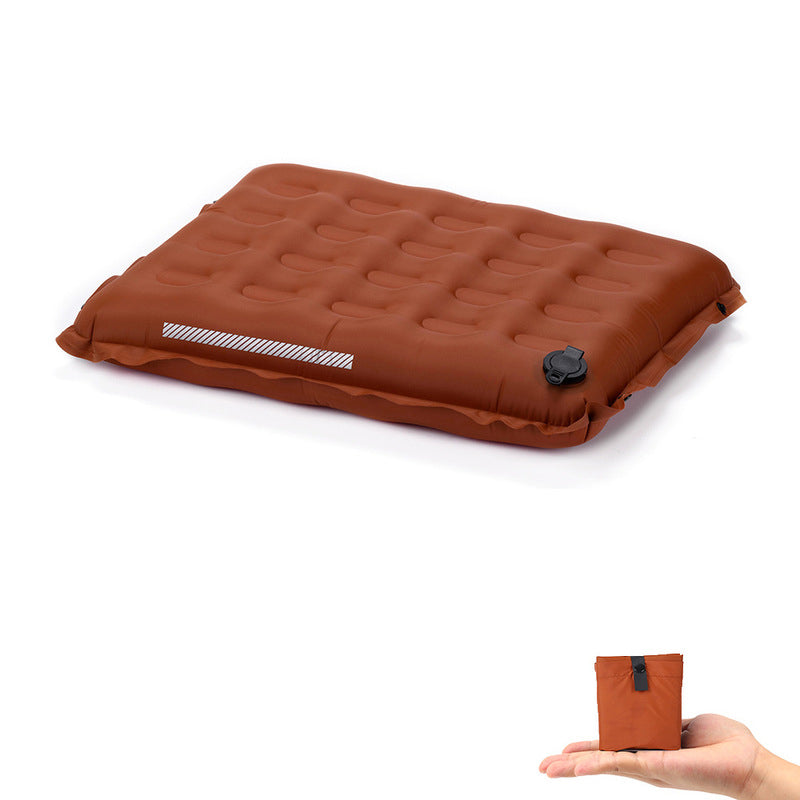 Self-Inflating Seat Cushion Thickened Camping Mat Lightweight Waterproof Foldable Stadium Seat Pad