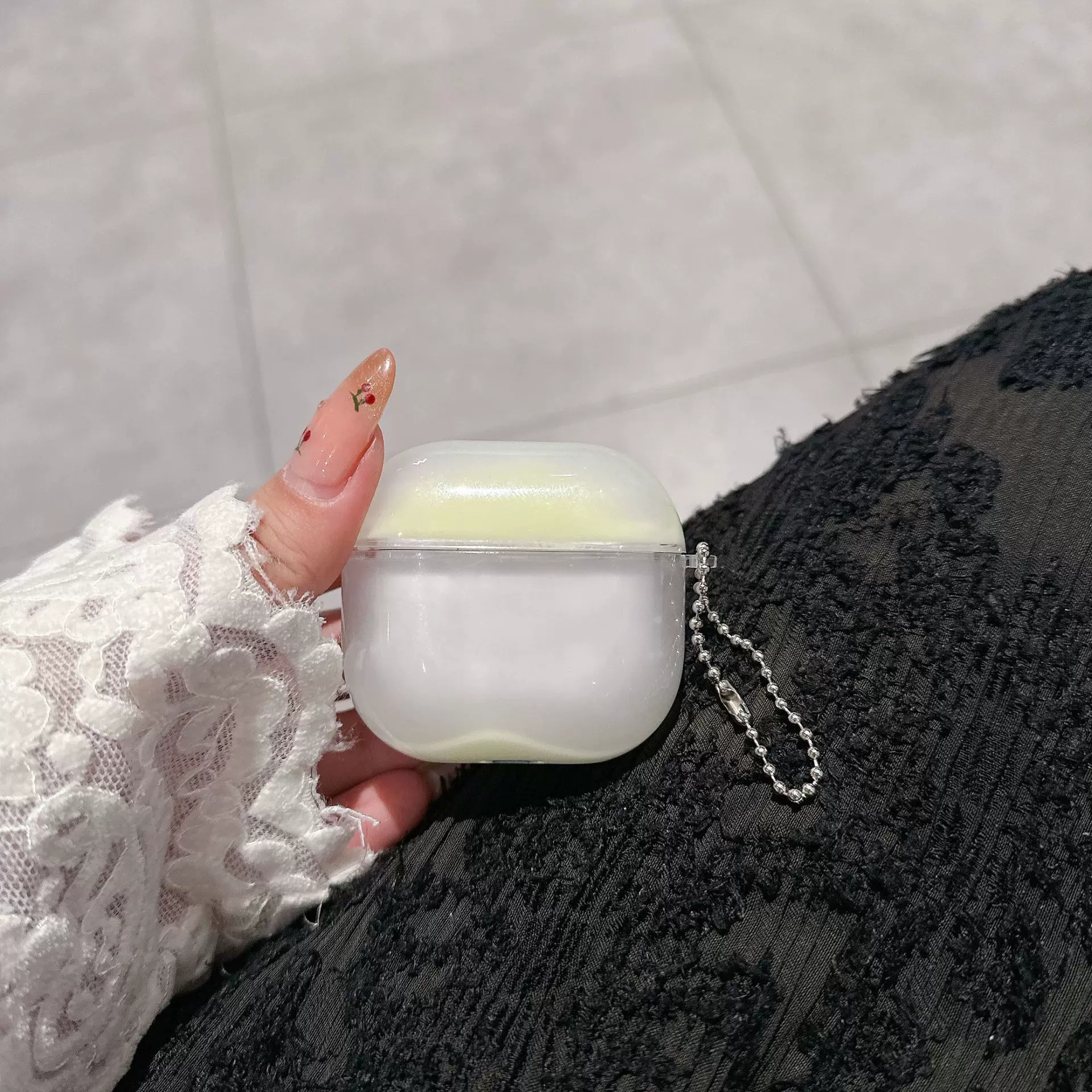 Luminous Flowing Sand Earphone Case suitable for Air Pod Protective Case for Fluorescent Earphones High Appearance Atmosphere Luminescence