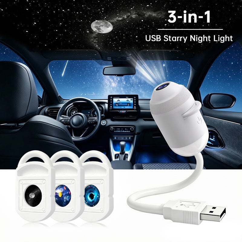 Proiettore olografico 5D Galassia e Oceano – Luce notturna LED smart con 24 pellicole, ideale per camera da letto e feste