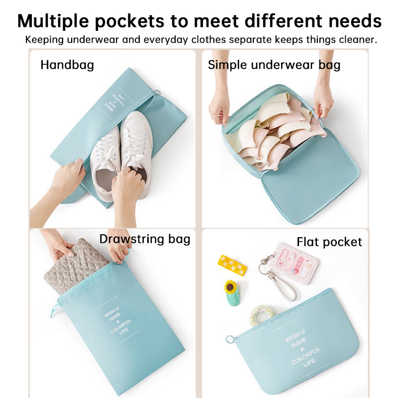 7PCS Cubi di imballaggio per valigia – Organizer da viaggio e set di borse portaoggetti, elementi essenziali per il bagaglio