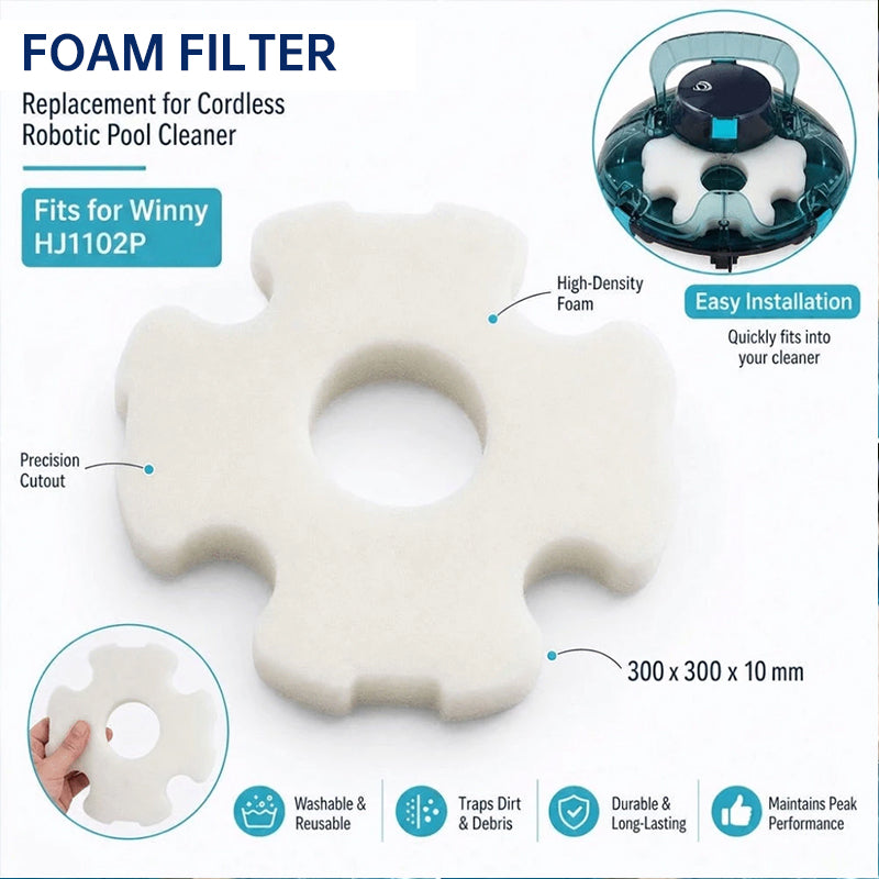 Compatibile con il robot puliscipiscina WINNY HJ1102-P – Materiale filtrante ad alto assorbimento per piscine