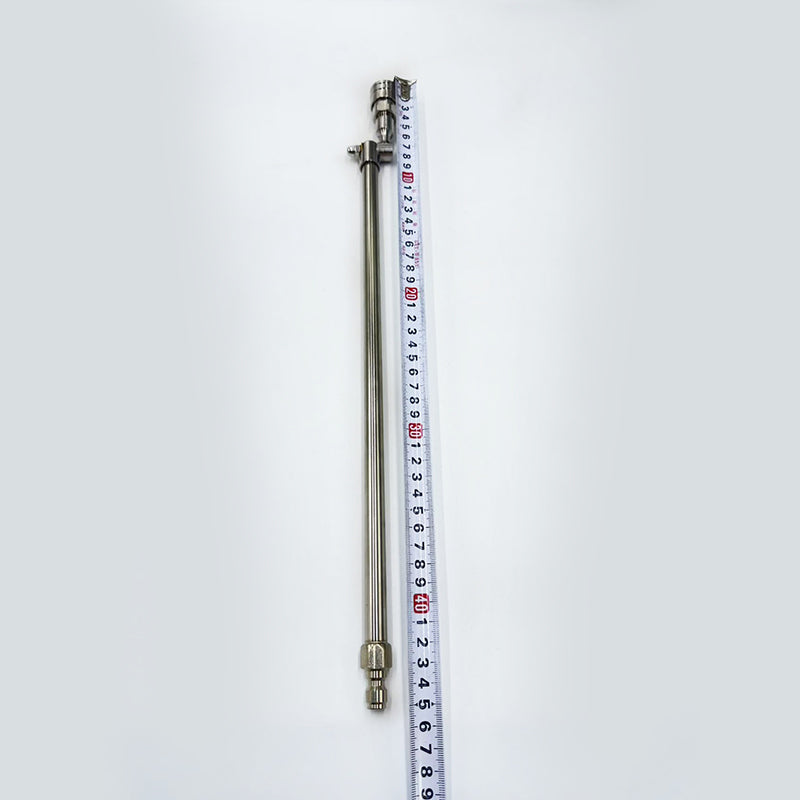 Stainless Steel Pressure Washer Extension Wand, compatible with standard pressure washers, with adjustable rotating nozzle
