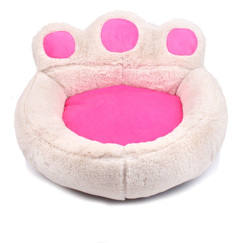 Cuccia per cani, cuccia per gatti, accessori per animali domestici Autunno e Inverno Calda e confortevole Cuccia per animali domestici a forma di zampa d'orso Tappetino per cani