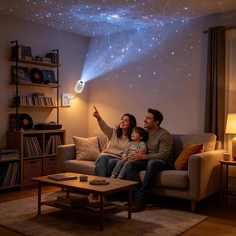 Proiettore olografico 5D Galassia e Oceano – Luce notturna LED smart con 24 pellicole, ideale per camera da letto e feste