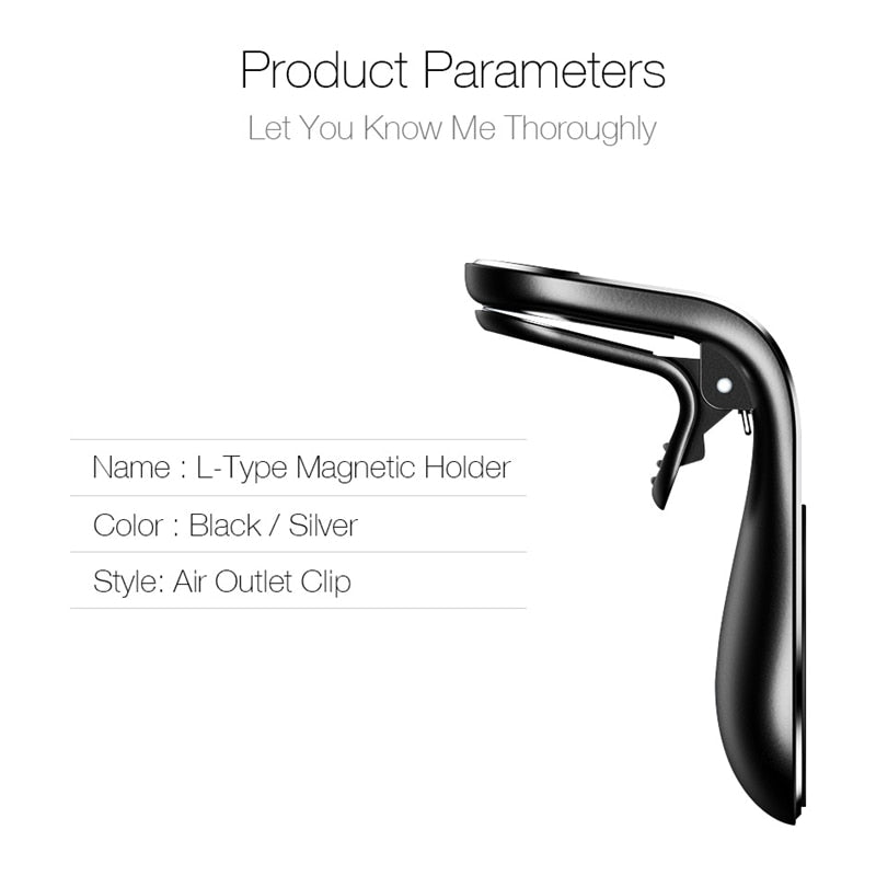 Supporto magnetico per auto per iPhone, smartphone e tablet