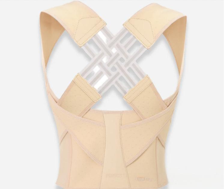 Correttore di postura per uomo e donna, fascia di supporto per la schiena e l'apertura delle spalle (invisibile sotto i vestiti), tutore posturale anti-curvatura, fascia per l'allineamento della schiena.