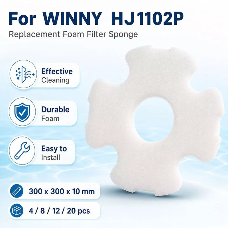 Compatibile con il robot puliscipiscina WINNY HJ1102-P – Materiale filtrante ad alto assorbimento per piscine