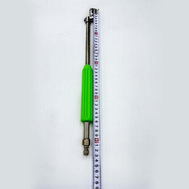 Stainless Steel Pressure Washer Extension Wand, compatible with standard pressure washers, with adjustable rotating nozzle