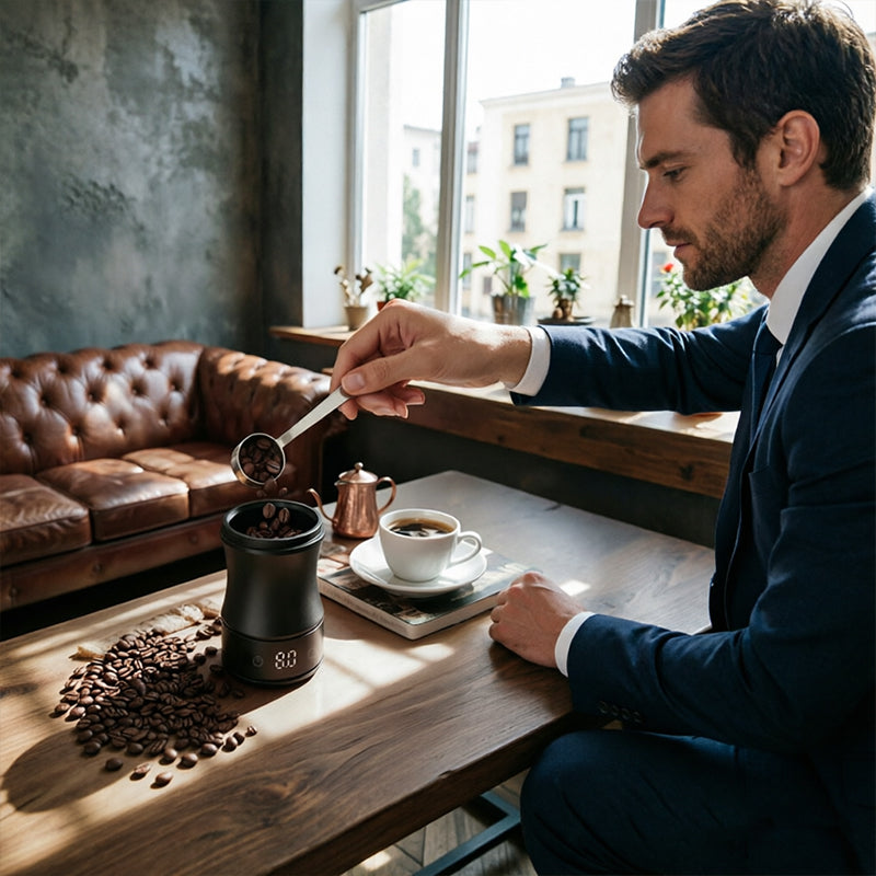 Dosatore digitale leggero per caffè, tazza di pesatura a LED ricaricabile per espresso