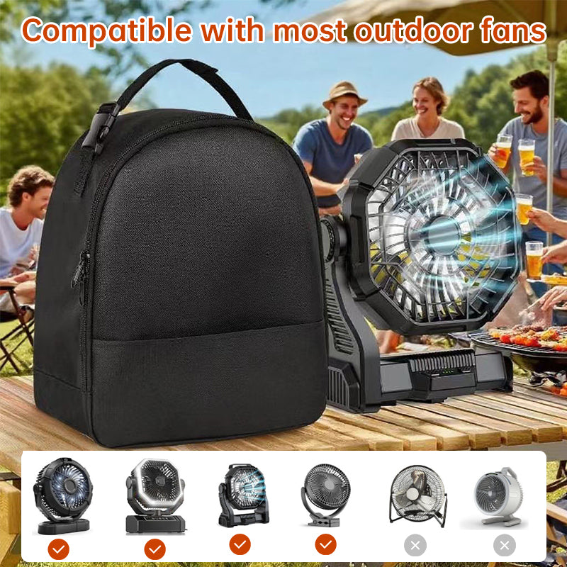Borsa per il trasporto di ventilatori da campeggio, custodia portatile per ventilatore, copertura protettiva per ventilatore da esterno