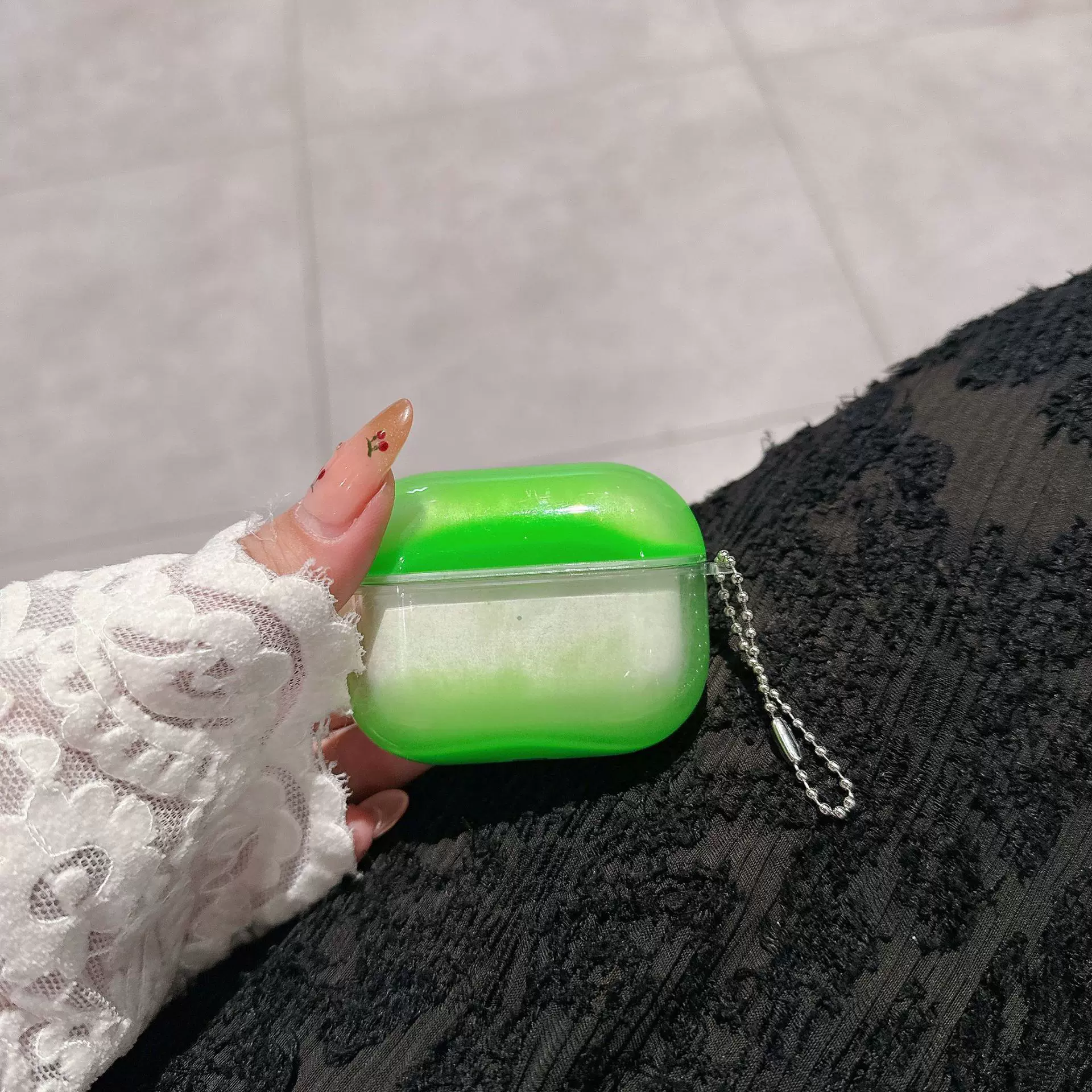 Luminous Flowing Sand Earphone Case suitable for Air Pod Protective Case for Fluorescent Earphones High Appearance Atmosphere Luminescence