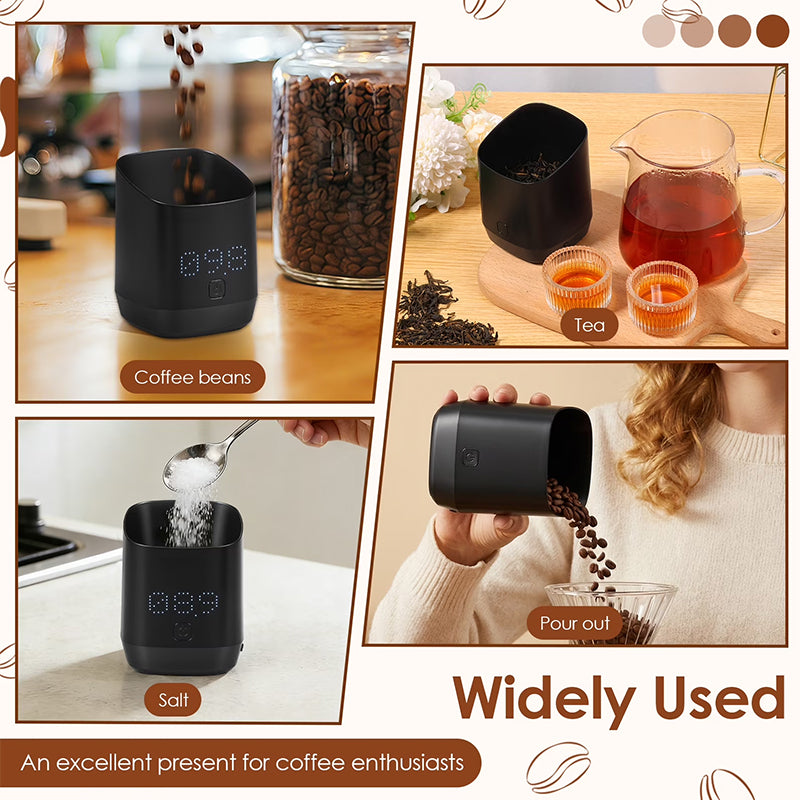 Dosatore digitale leggero per caffè, tazza di pesatura a LED ricaricabile per espresso