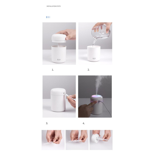 Portable Air Umidificatore Aroma Diffusore di oli essenziali per auto e casa