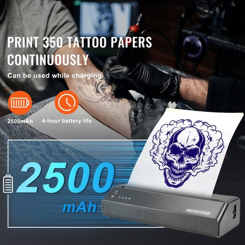 Tattoo Transfer Stencil Printer, Wireless Bluetooth Tattoo Stencil