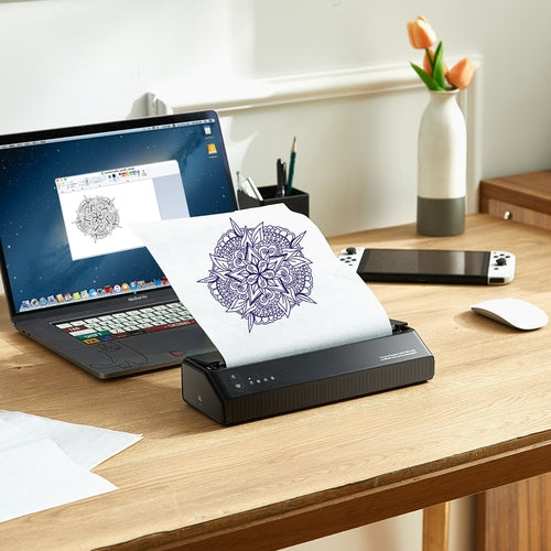 Tattoo Transfer Stencil Printer, Wireless Bluetooth Tattoo Stencil