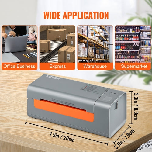 Stampante di etichette termiche, 203DPI 60 pezzi/min per pacchetti postali 4x6, USB